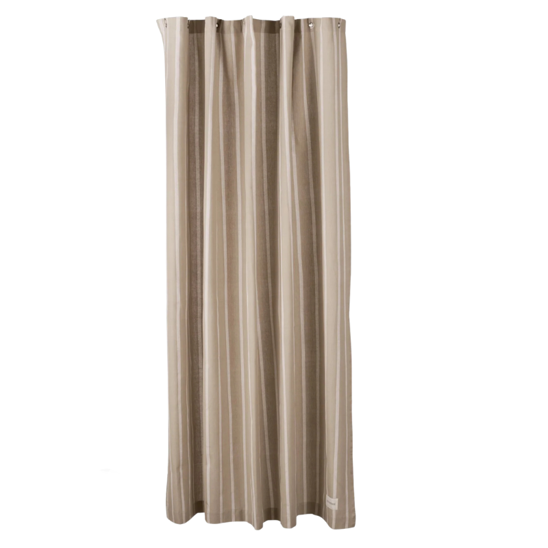 Lene Bjerre - Ayane Duschdraperi Linen/White 200x160xcm
