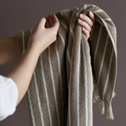 Lene Bjerre - Ayane Handduk Linen/White 100x50cm