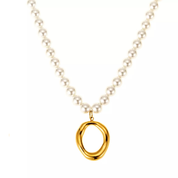 ByJolima - Cirkle Pearl Bead Neclace