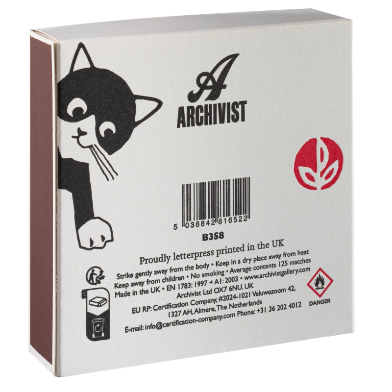 Archivist- Milk Bottle Cat Tändstickor