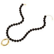 ByJolima - Halo Black Bead Neclace