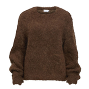 Object - Harry L/S Low Knit Pullover Brown
