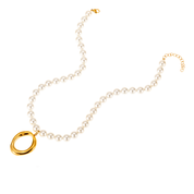 ByJolima - Cirkle Pearl Bead Neclace