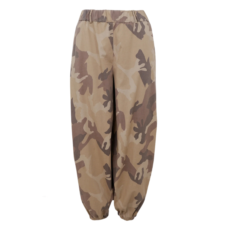 BlackColour - Ally Ballon Pant Brown Camoflage