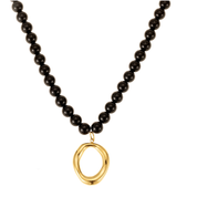 ByJolima - Halo Black Bead Neclace