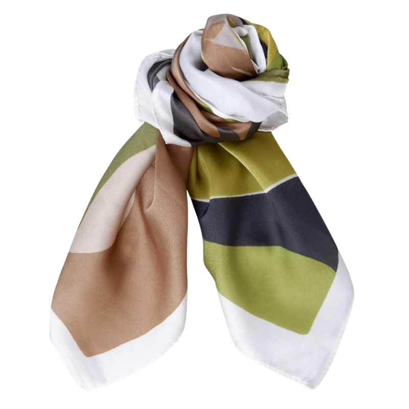 BlackColour - Lia Satin Scarf Dk.Lime