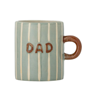 Bloomingville Cherish – Blå stengodsmugg Dad/Love