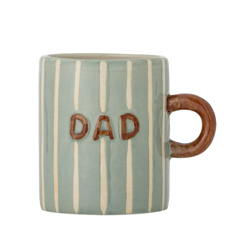 Bloomingville Cherish – Blå stengodsmugg Dad/Love