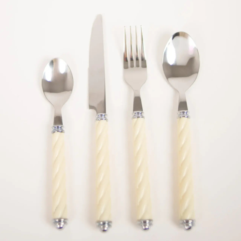 Olsson & Jensen Svala – Benvitt bestickset, 24 delar