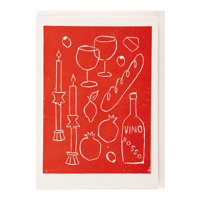 Archivist – Vino Rosso Hälsningskort