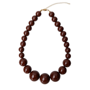 Black Colour - Holly Dubbelhalsband Brunt