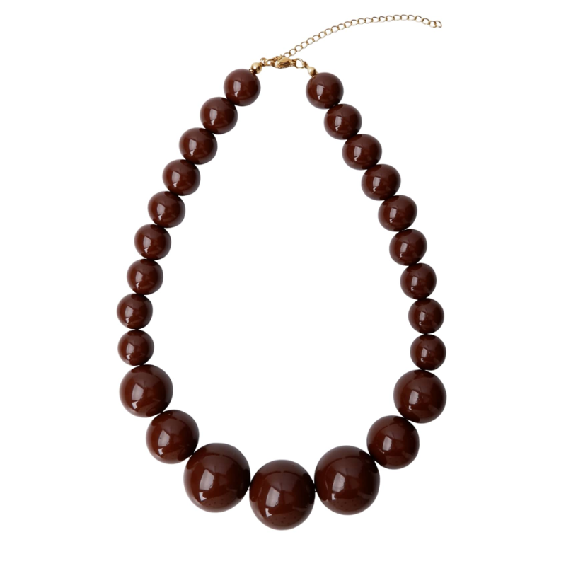 Black Colour - Holly Dubbelhalsband Brunt