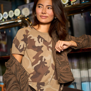 Black Colour - Zelda S/S T-shirt Brown/Camoflage