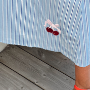 Wauw-Cherry Dress, light blue