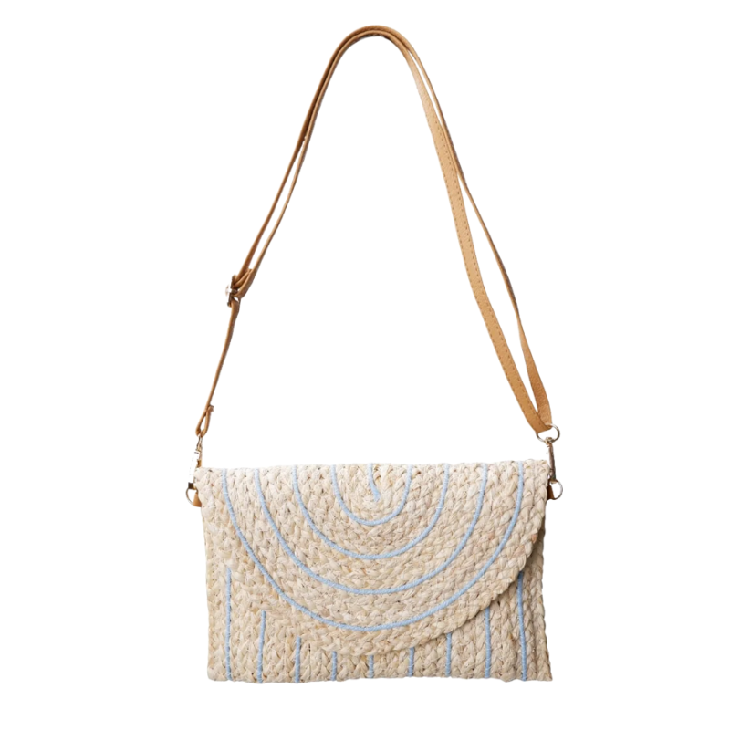 Black colour-Amalfi Clutch Bag, blue