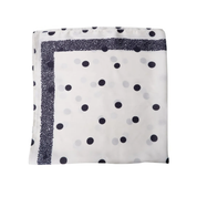 BlackColour-Jaylin Mini Scarf, white