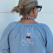 Wauw-Cherry Dress, light blue