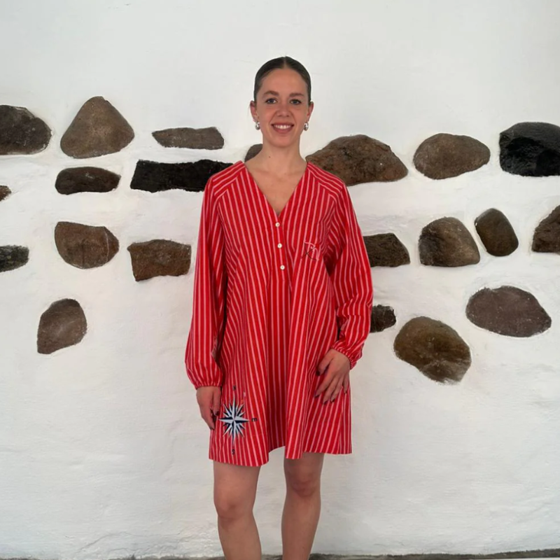 Wauw - Ulrikke Tunic Dress, light pink red