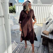 Wauw-Luna Dress, chocolate brown
