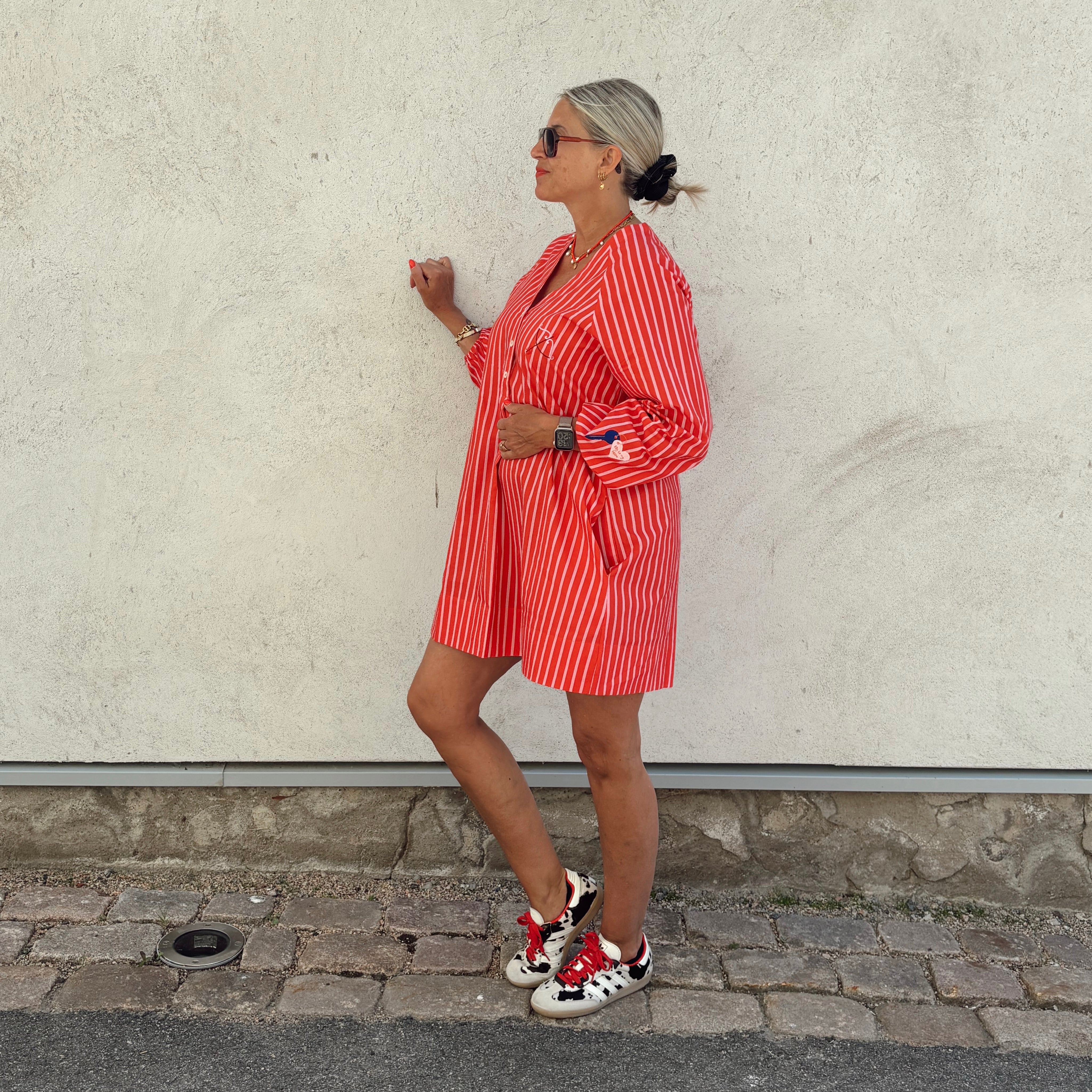 Wauw - Ulrikke Tunic Dress, light pink red
