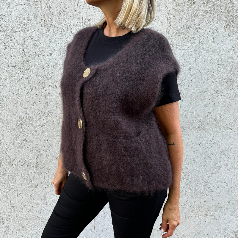 Black Colour - Bjoerk Knit Vest