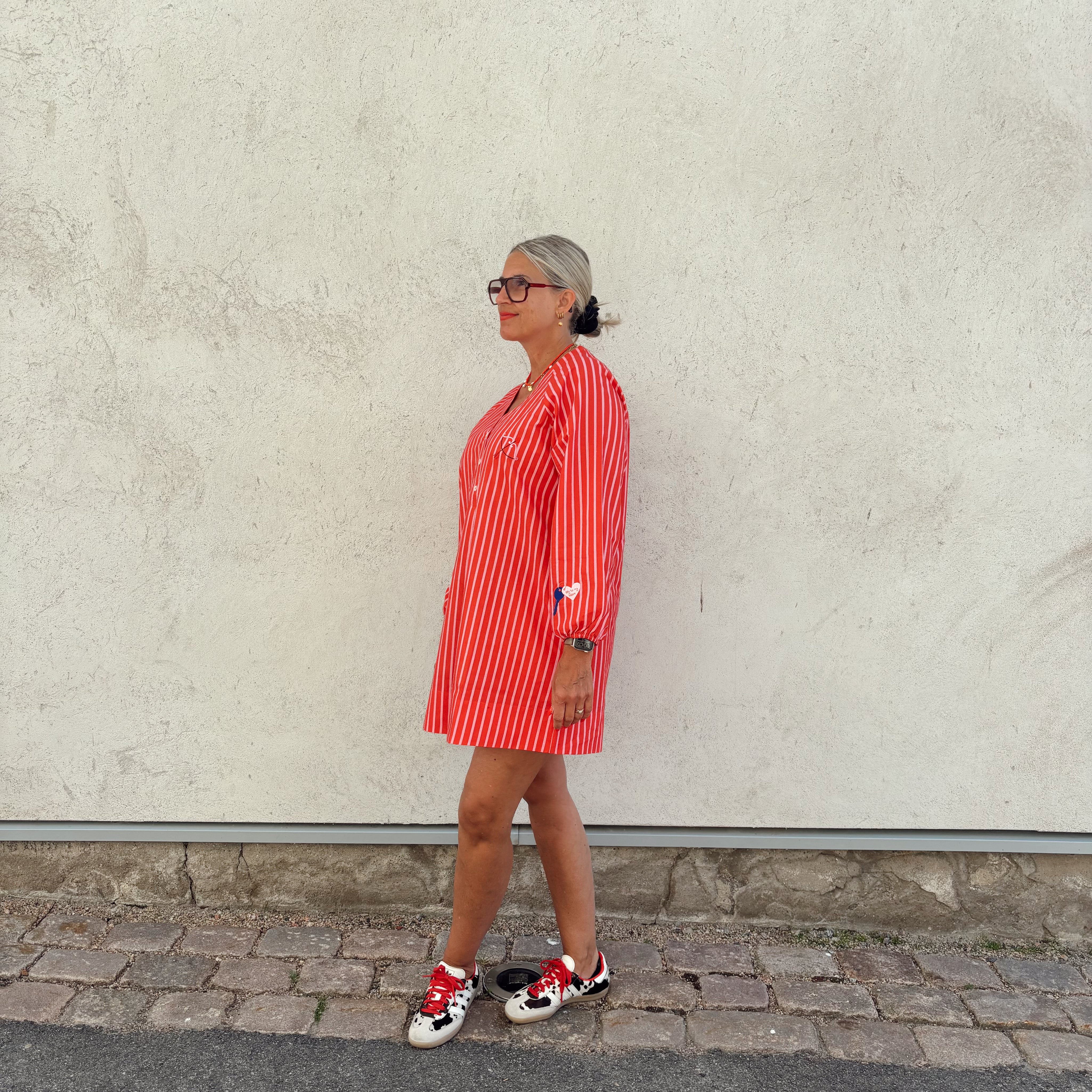 Wauw - Ulrikke Tunic Dress, light pink red