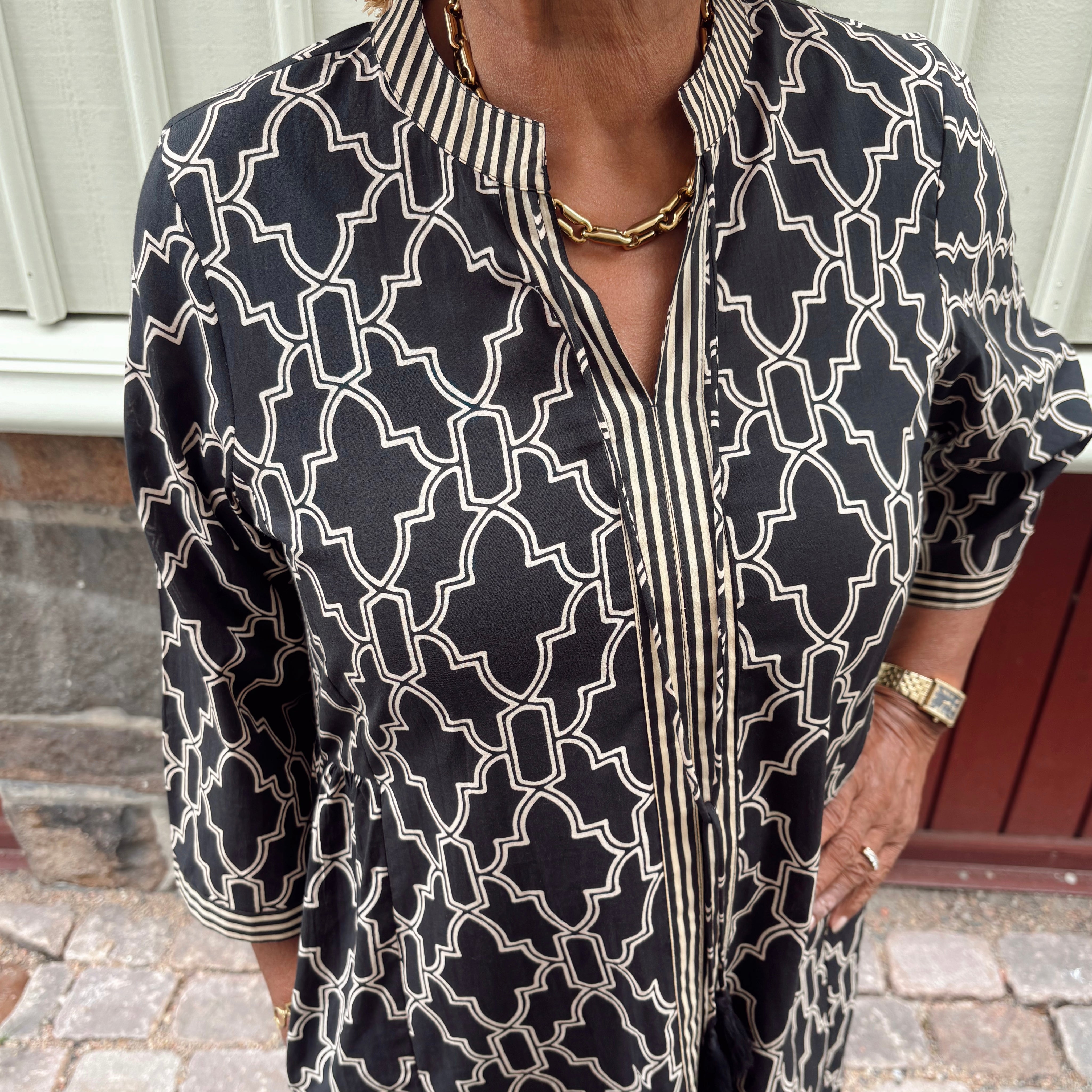 Wauw - Tabita Dress Black&Beige