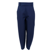 Black Colour-Beate Barrel Pant, navyblue