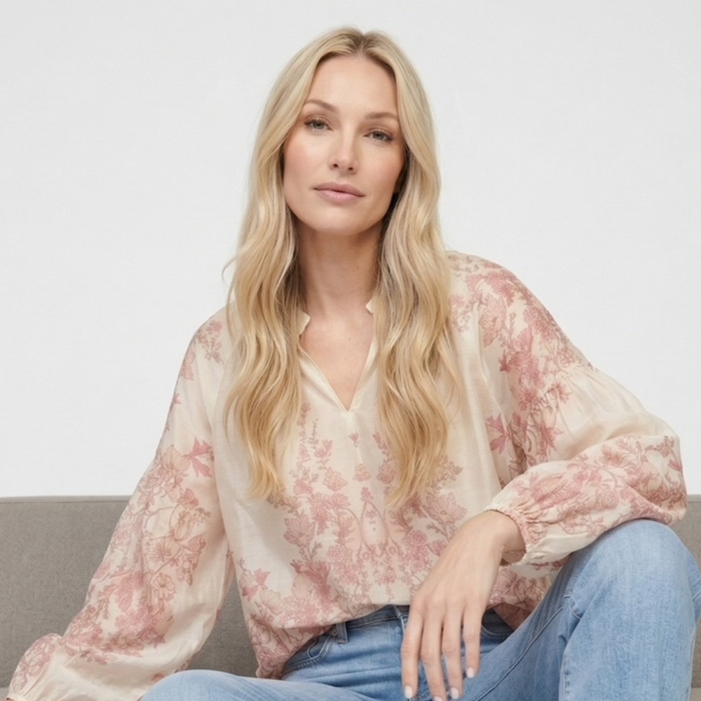 Minou Minou - First Blush Blouse, Pink
