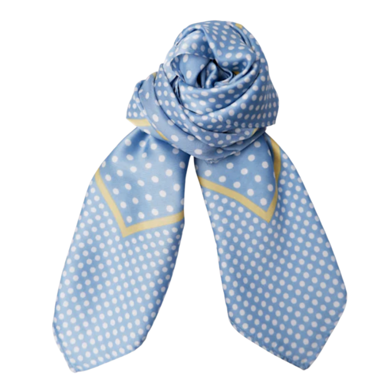 Black Colour - Amarin Mini Scarf, light blue