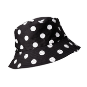 Black Colour - Runa Bucket Hat Black/White Dot