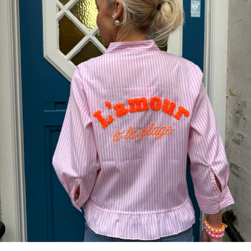 Not Sisters - L´amour Shirt - Pink Stripe