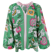 Black Colour-Elvira Blouse, green