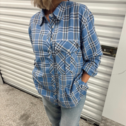 Humble - Nadia Shirt blå