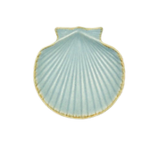 Madam Stoltz-Seashell tray ljusblå