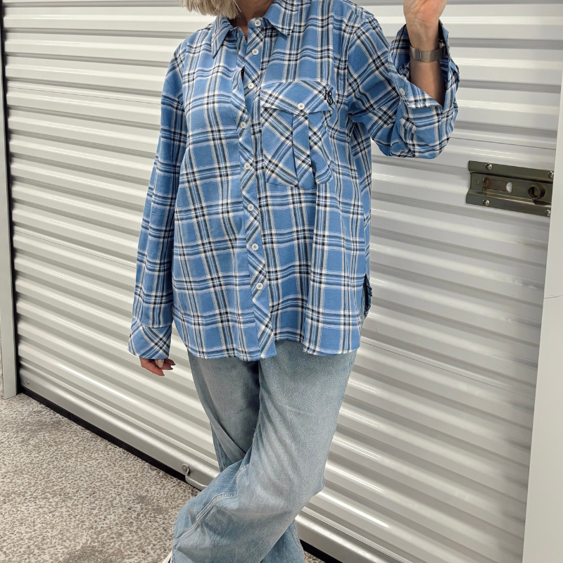 Humble - Nadia Shirt blå