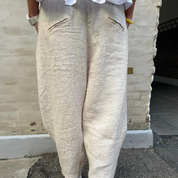 Not Sisters - Vera Linen Pants - Off-White