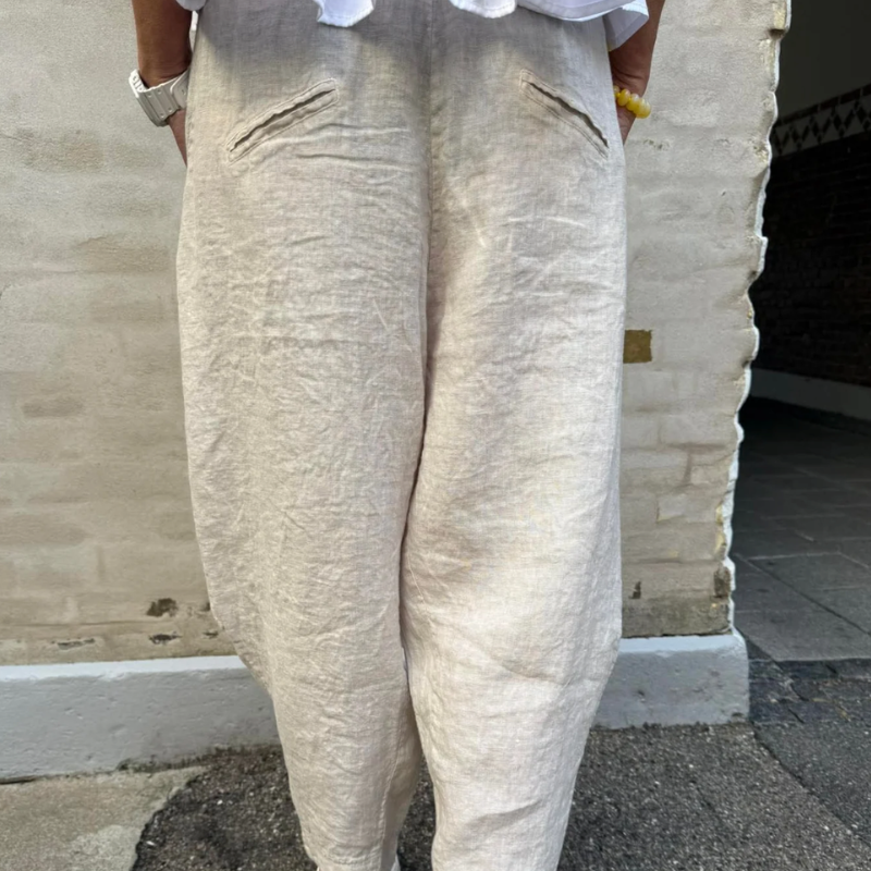 Not Sisters - Vera Linen Pants - Off-White