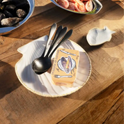 Madam Stoltz-Stoneware Small Fishtray - offwhite