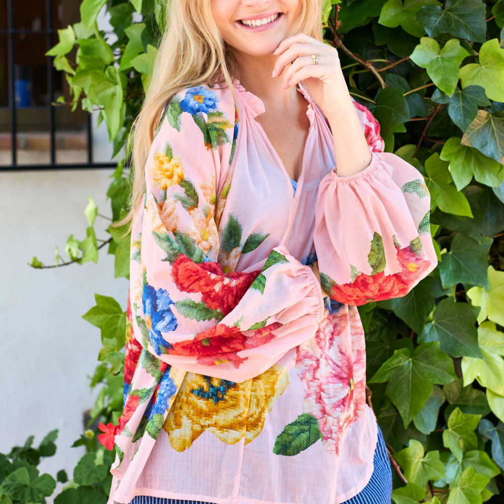 Black Colour-Norma Blouse, rosé