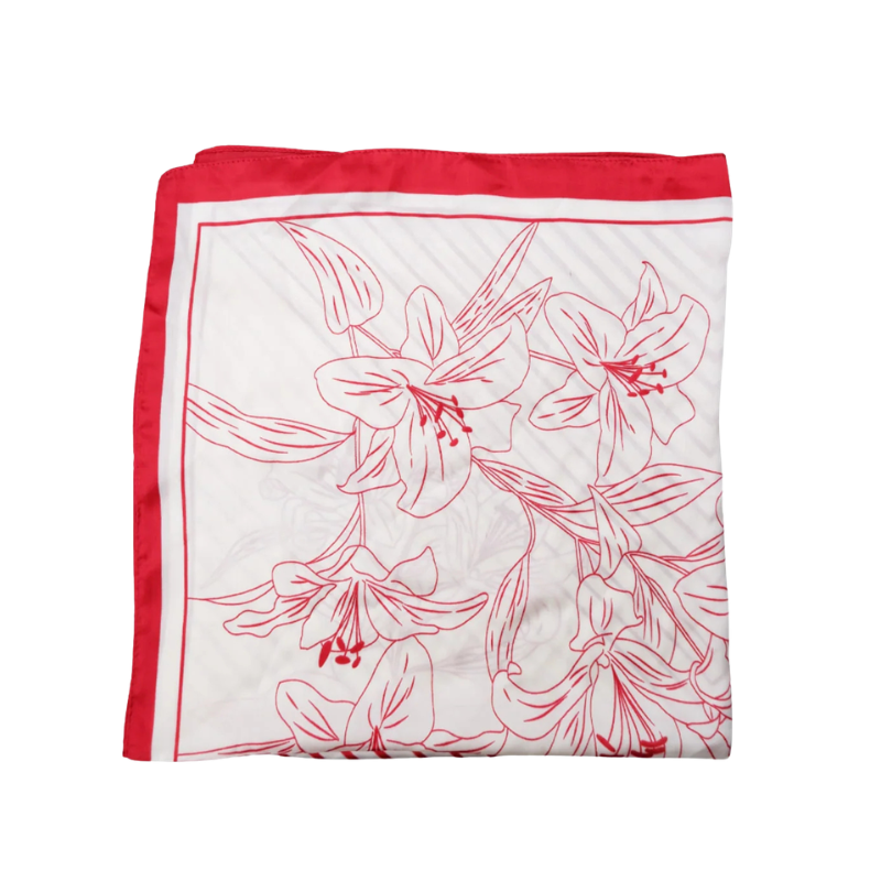 Black Colour - Tyra Mini Scarf Red