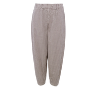 Black Colour-Cally Barrel Pant, créme