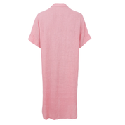 Black Colour - Melina Long Linen Dress Candy Rose