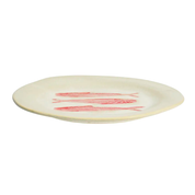 Madam Stoltz- Stoneware Lunchplate - röd