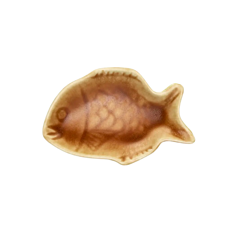 Madam Stoltz-Stoneware Small Fishtray - röd