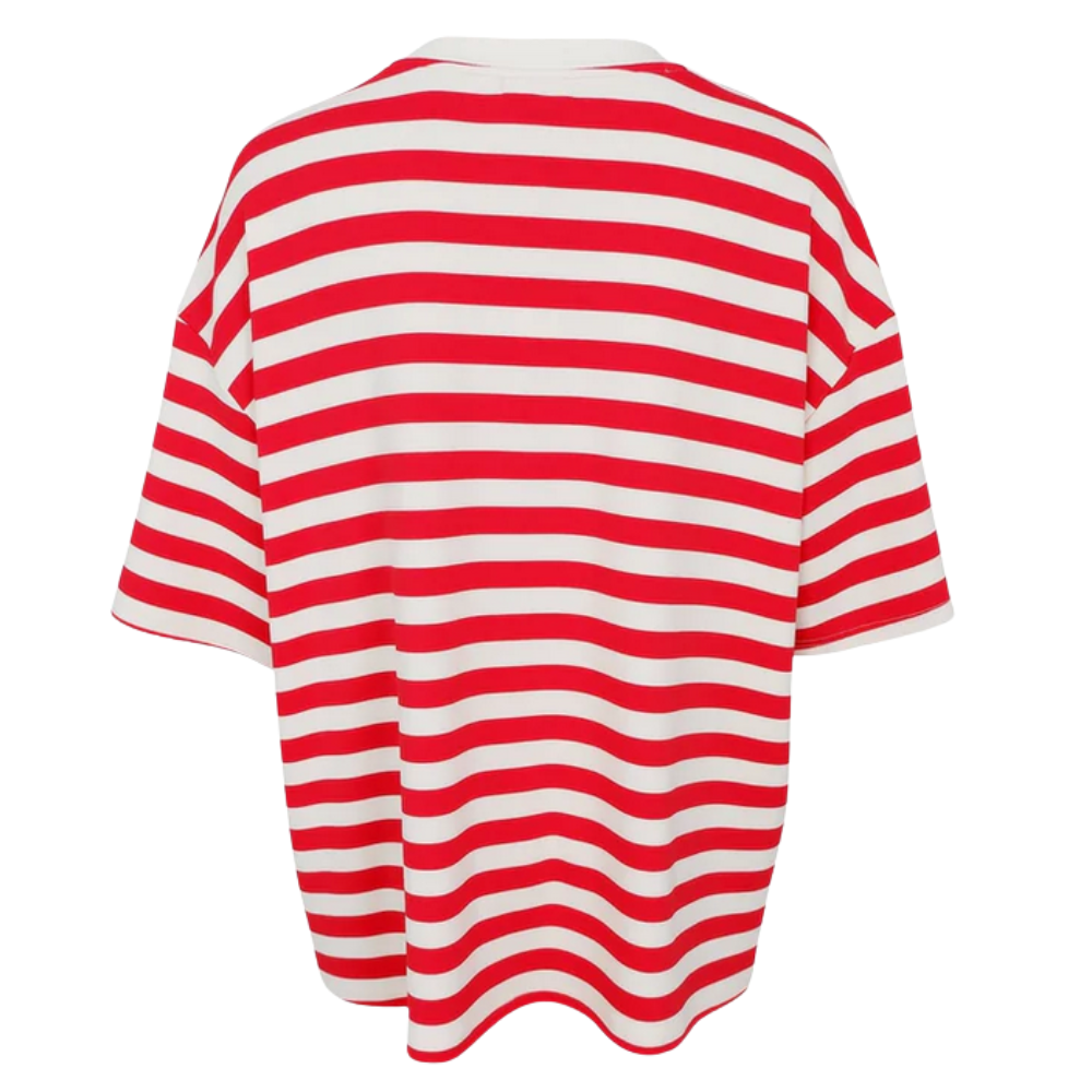 Black Colour-Madelyn Big Tee, red