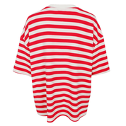 Black Colour-Madelyn Big Tee, red