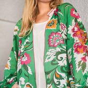 Black Colour-Elvira Blouse, green