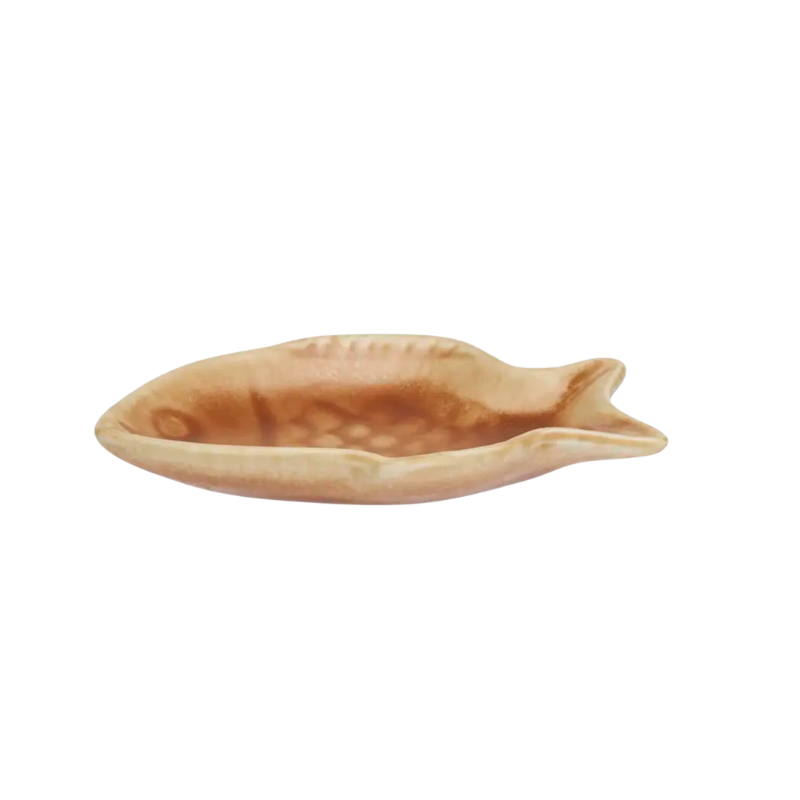 Madam Stoltz-Stoneware Small Fishtray - röd