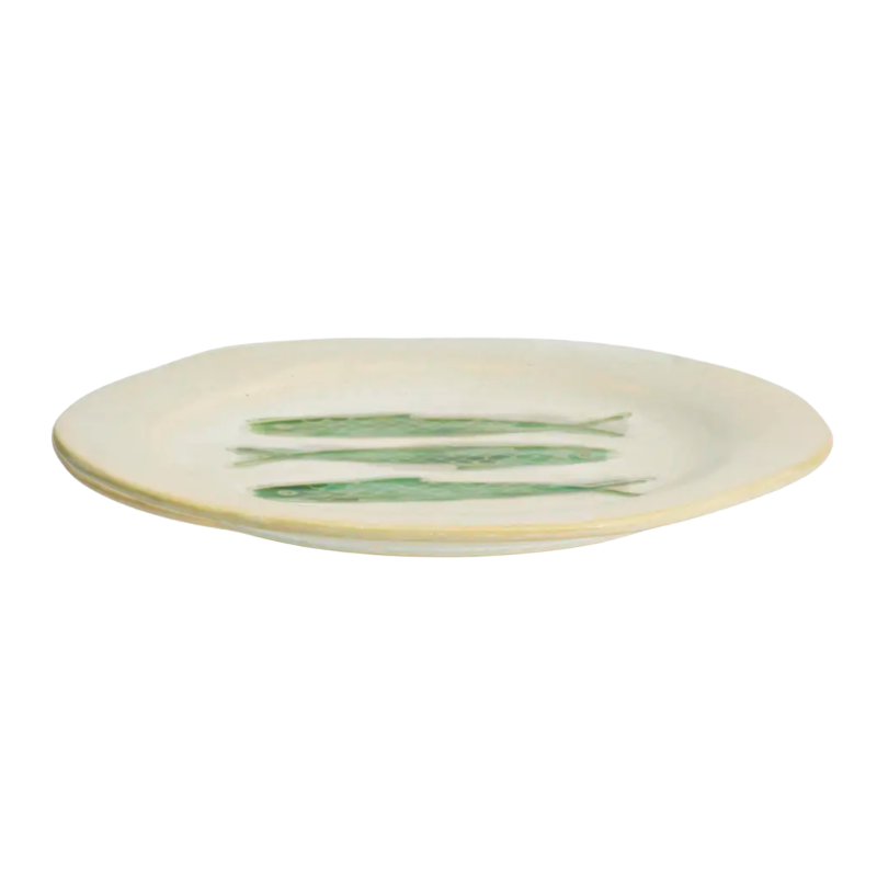 Madam Stoltz- Stoneware Lunchplate - grön
